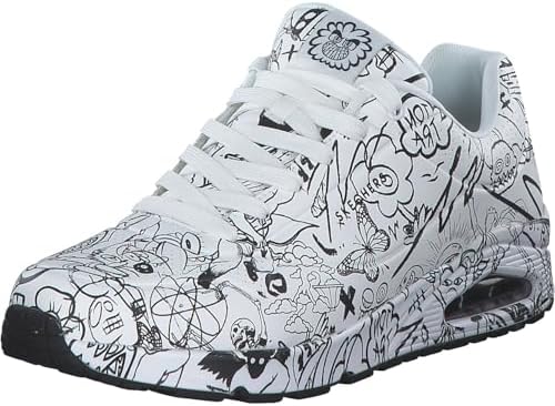 Skechers Vexx: Uno - Process Sketch Men's Basketball, White